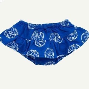Oliver & Rain Blue Ruffle Bloomers, 3 months